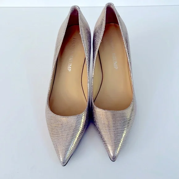 Ivanka Trump Silver Metallic Pumps - Picture 3 of 8